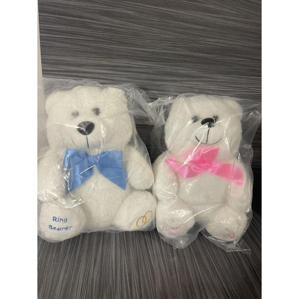 Vintage Bridesmaid, Ringbearer And Flower Girl Plush Bears